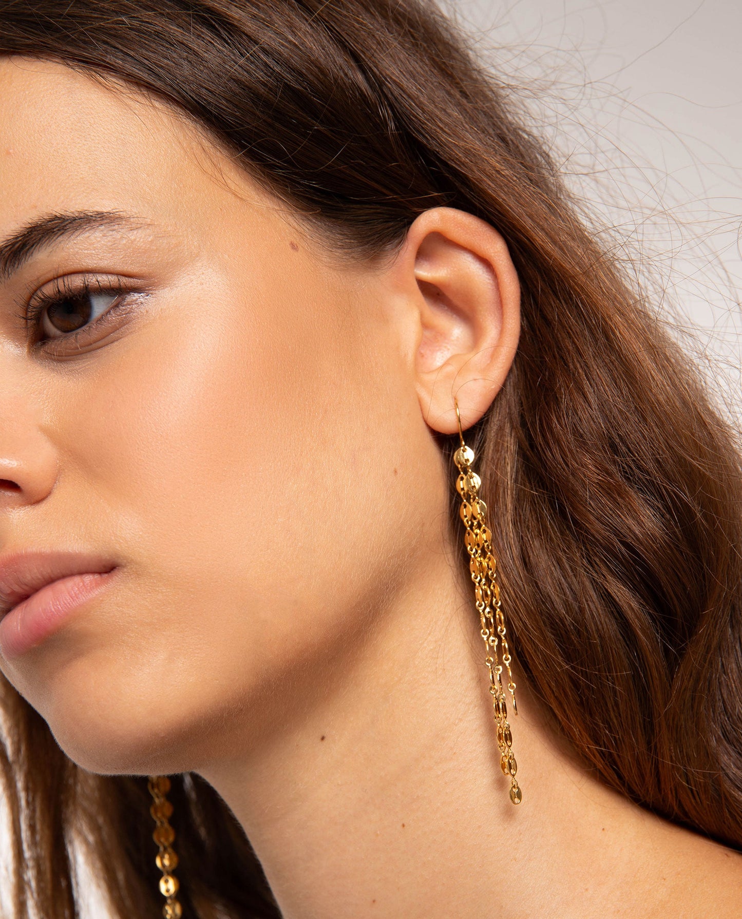 PENDIENTES GOLDEN TRACE · DORADO