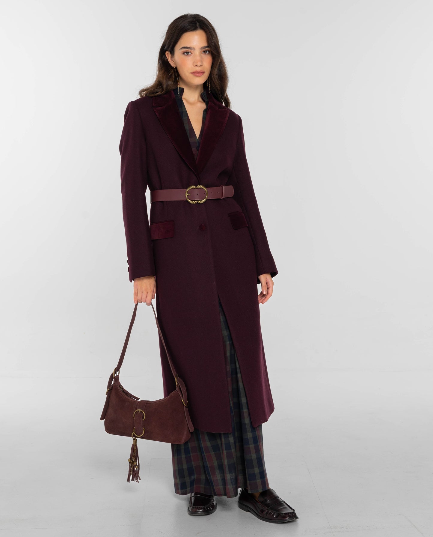 CINTURÓN CASUAL LANE · BURDEOS