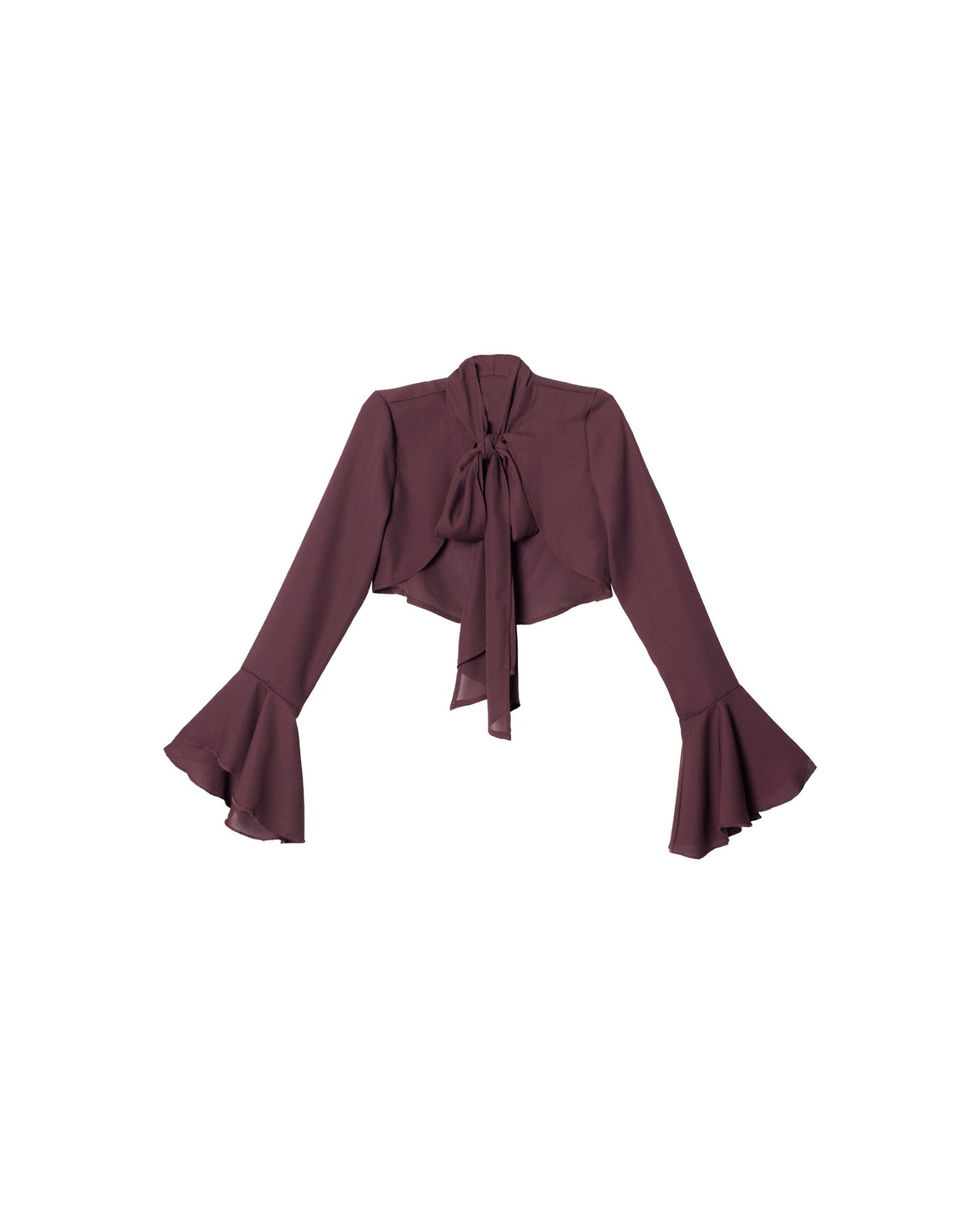 CHAQUETA MANGAS GASA · CIRUELA