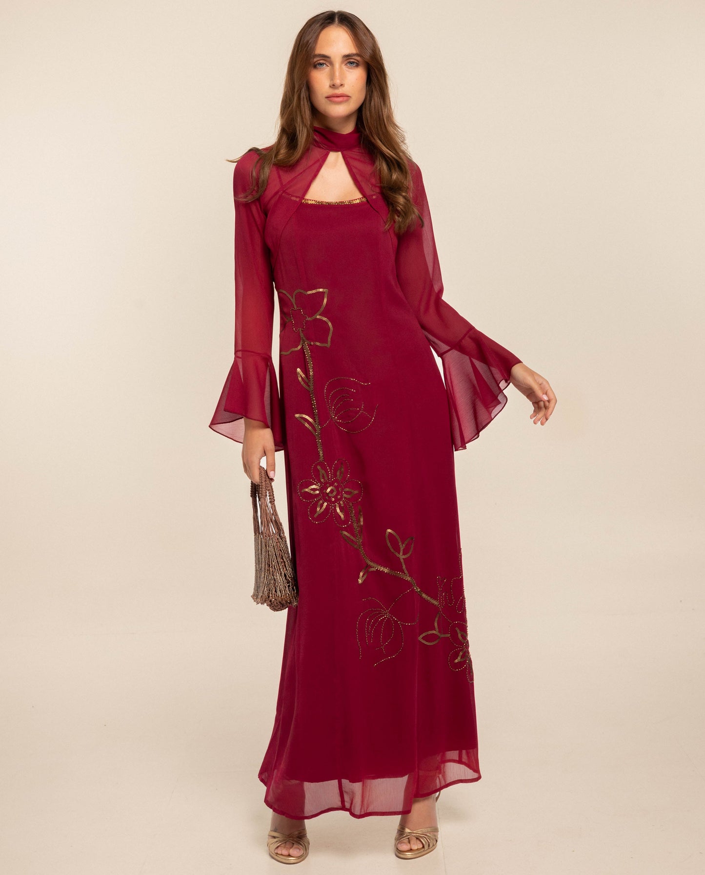 CHAQUETA MANGAS GASA · ROJO