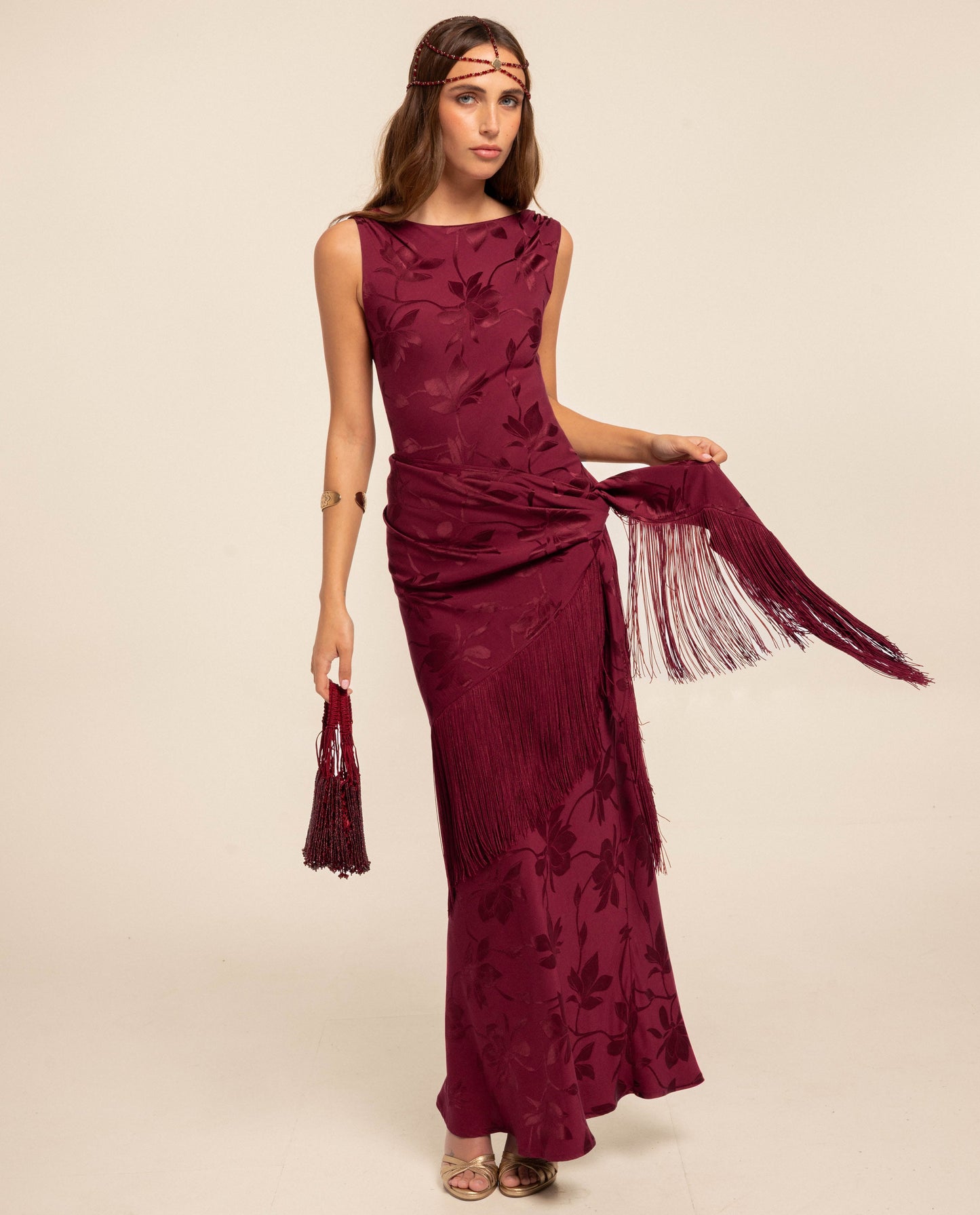 MANTÓN JACQUARD · ROJO