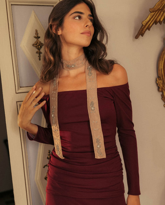 FOULARD NO MATTER WHAT · TAUPE