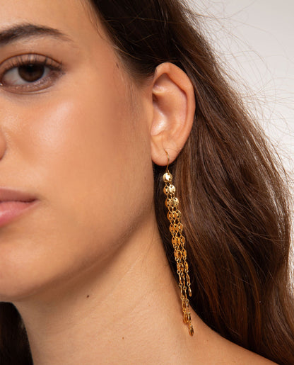 PENDIENTES GOLDEN TRACE · DORADO