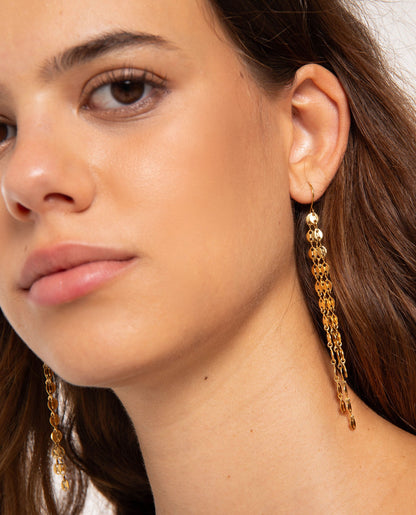PENDIENTES GOLDEN TRACE · DORADO