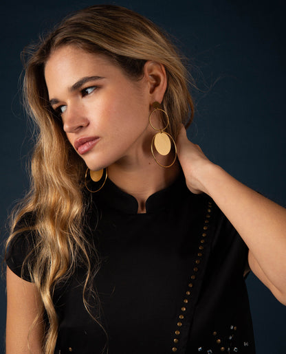 PENDIENTES GROUP SELFIE · GOLD