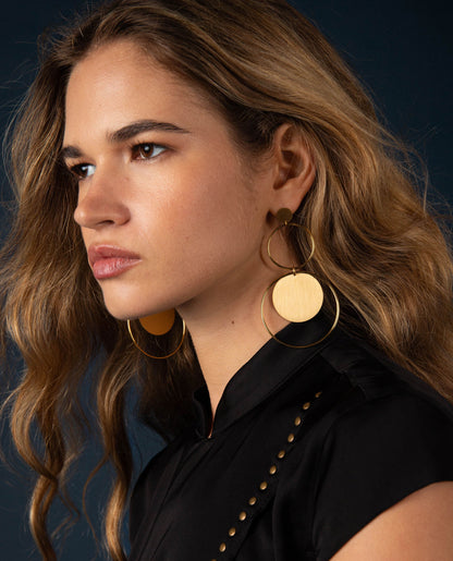 PENDIENTES GROUP SELFIE · GOLD