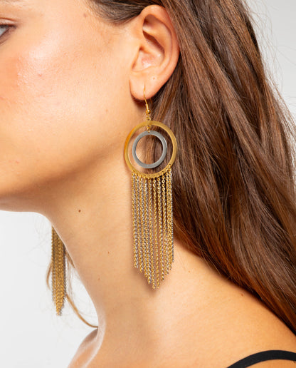 PENDIENTES GIRL CODE · GOLD