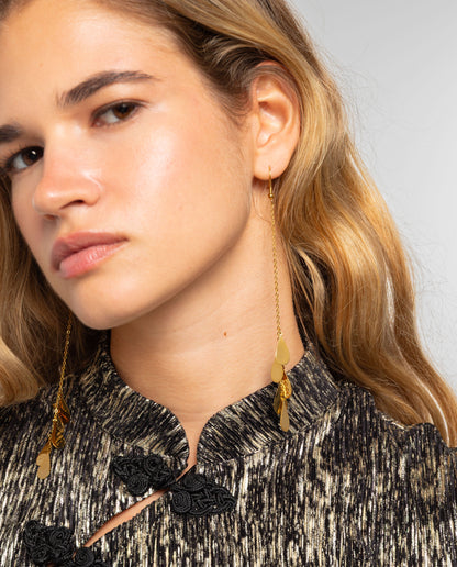 PENDIENTES MOON TALKS · GOLD