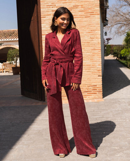 PANTALÓN JULIETTE · BURDEOS