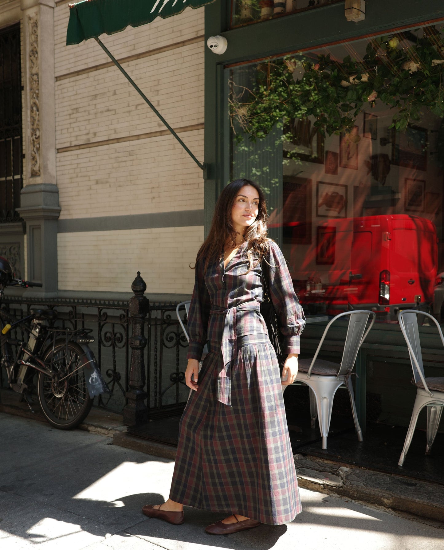 FALDA TALK LATER · CUADROS TARTÁN