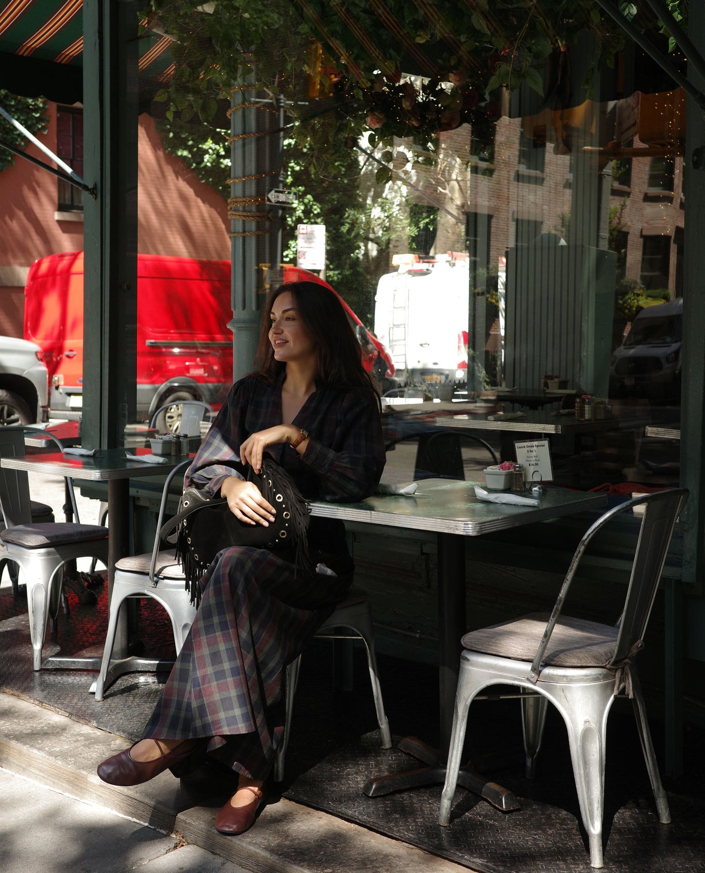 FALDA TALK LATER · CUADROS TARTÁN