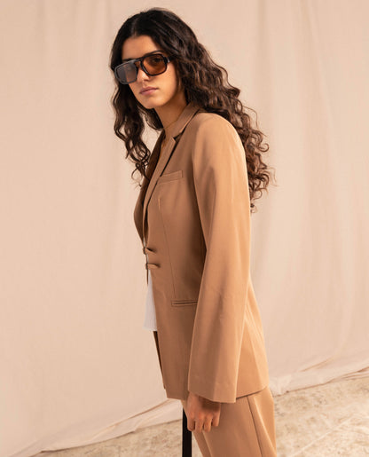 BLAZER FOR THE GIRLS · CAMEL