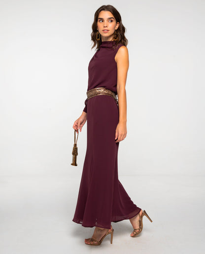 FALDA EUGENIA · BURDEOS