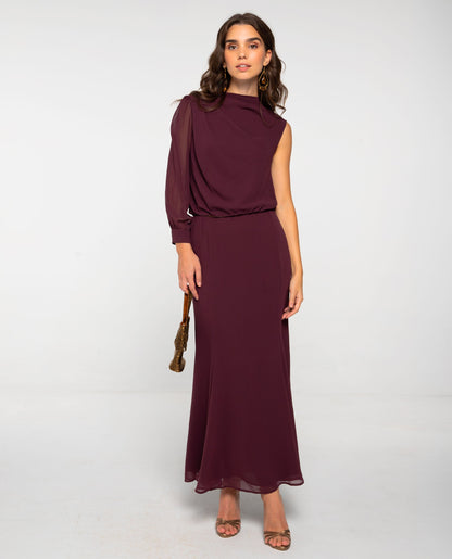 FALDA EUGENIA · BURDEOS