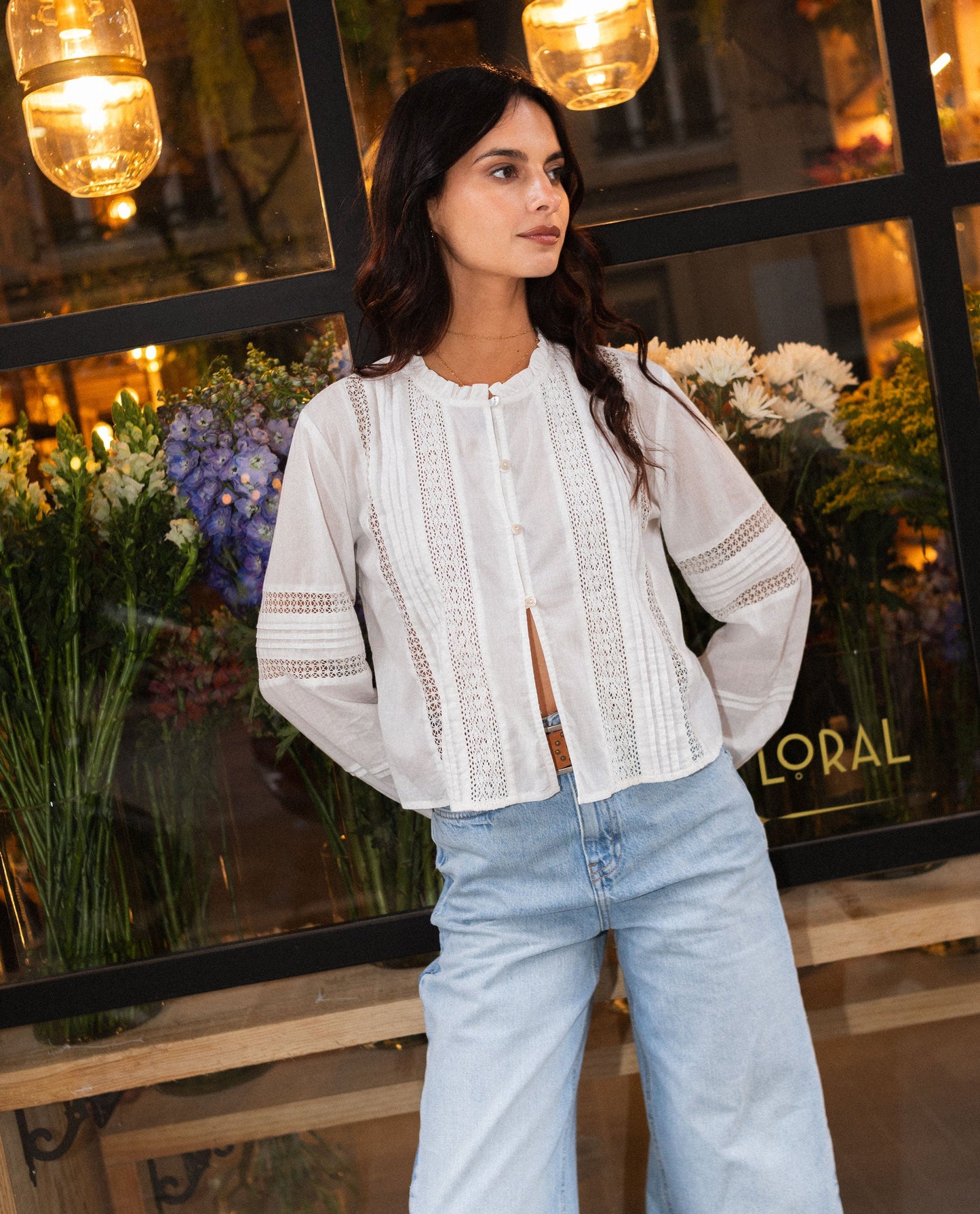 BLUSA CHASING MOMENTS · BLANCO