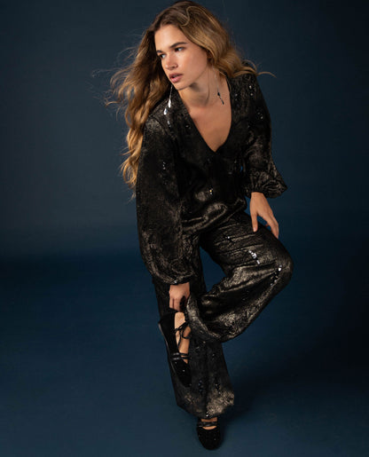 BLUSA UPPER GLOW · DORADO