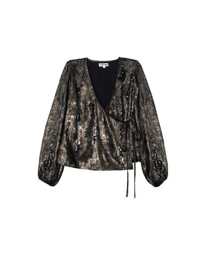 BLUSA UPPER GLOW · DORADO