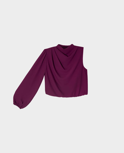 BLUSA MRS. ARRIAGA · CIRUELA