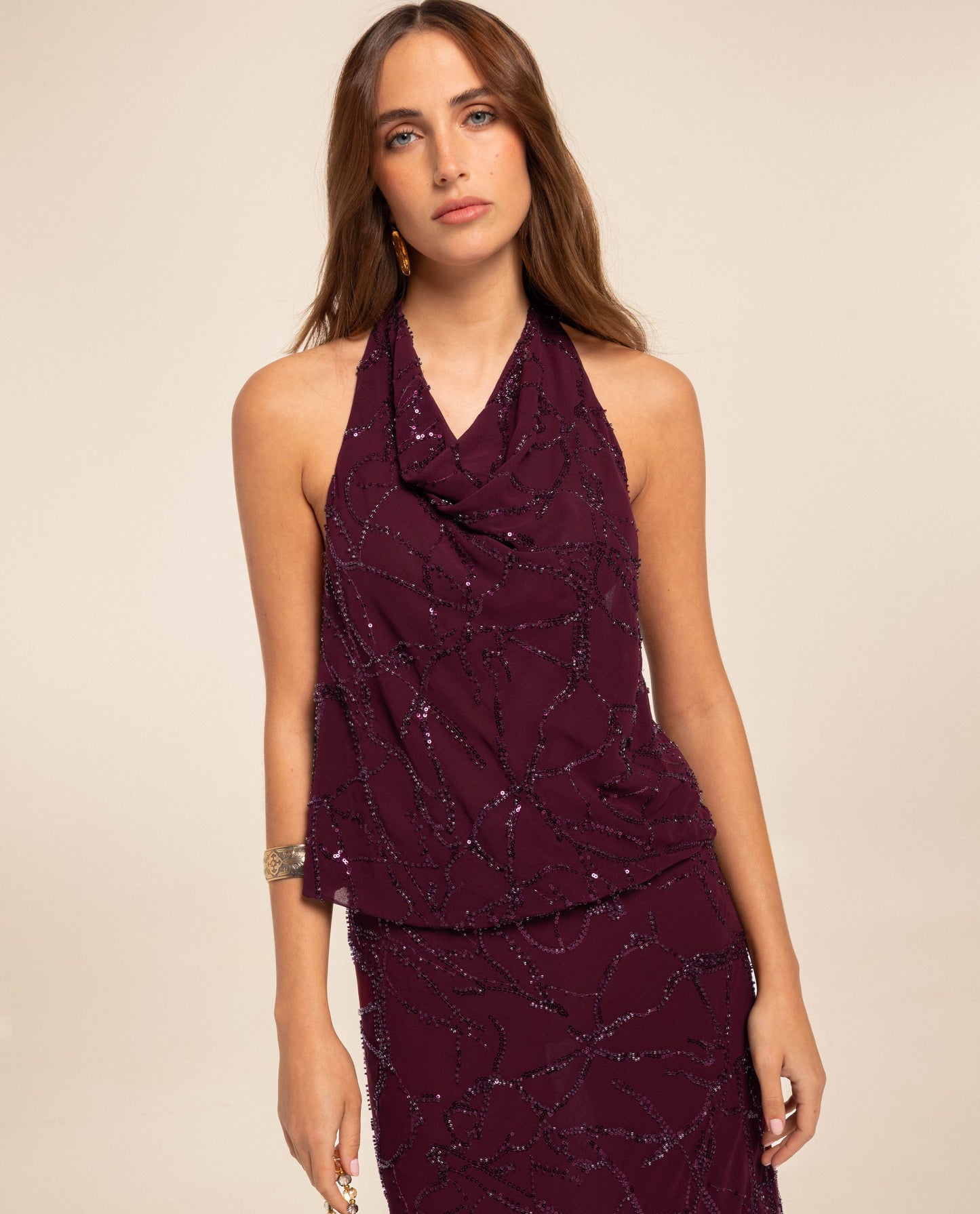 BLUSA MARIOLA · CIRUELA