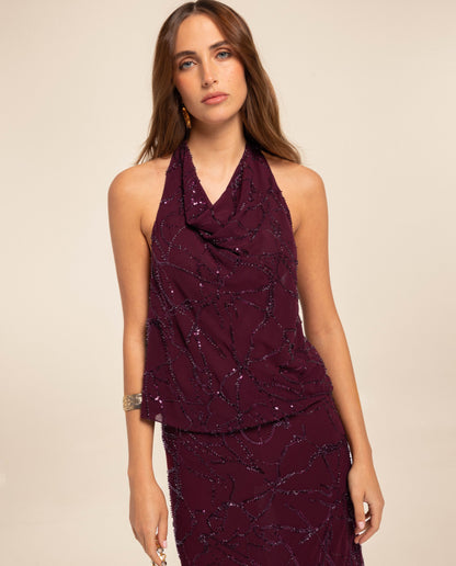 BLUSA MARIOLA · CIRUELA