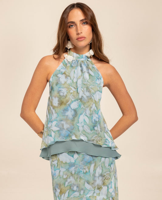 BLUSA CHARLOTTE · AGUAMARINA