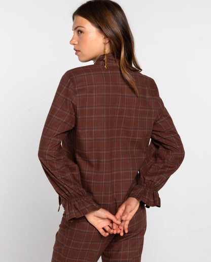 BLUSA CITY CRUSH · MARRÓN