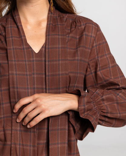 BLUSA CITY CRUSH · MARRÓN