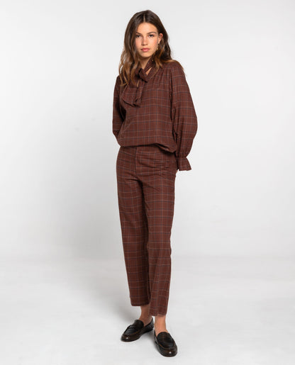 BLUSA CITY CRUSH · MARRÓN