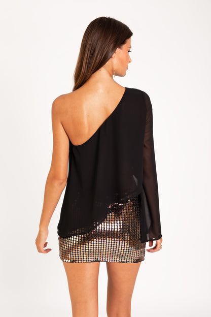 BLUSA MEET US THERE · NEGRO