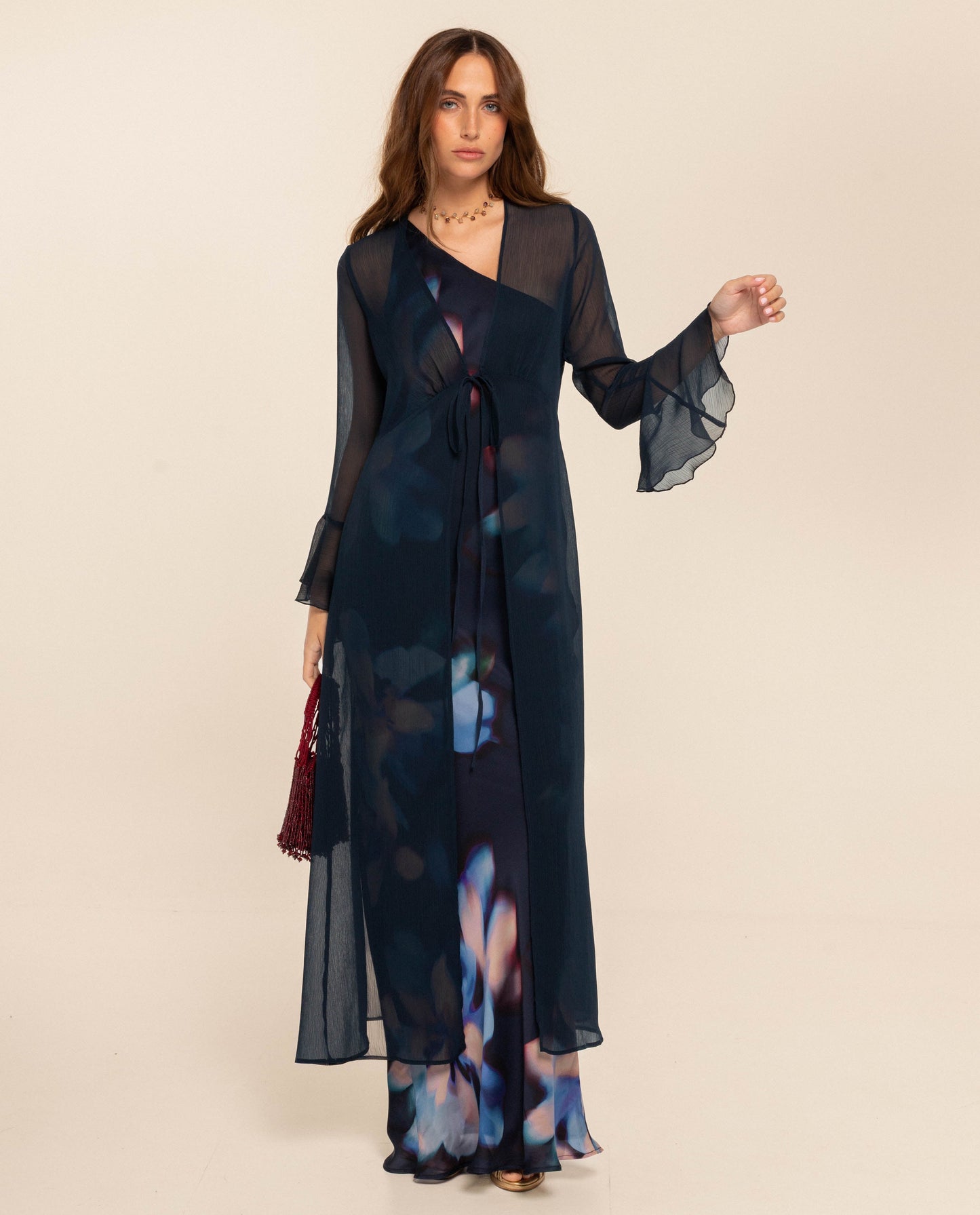 CAFTÁN GASA · AZUL MARINO