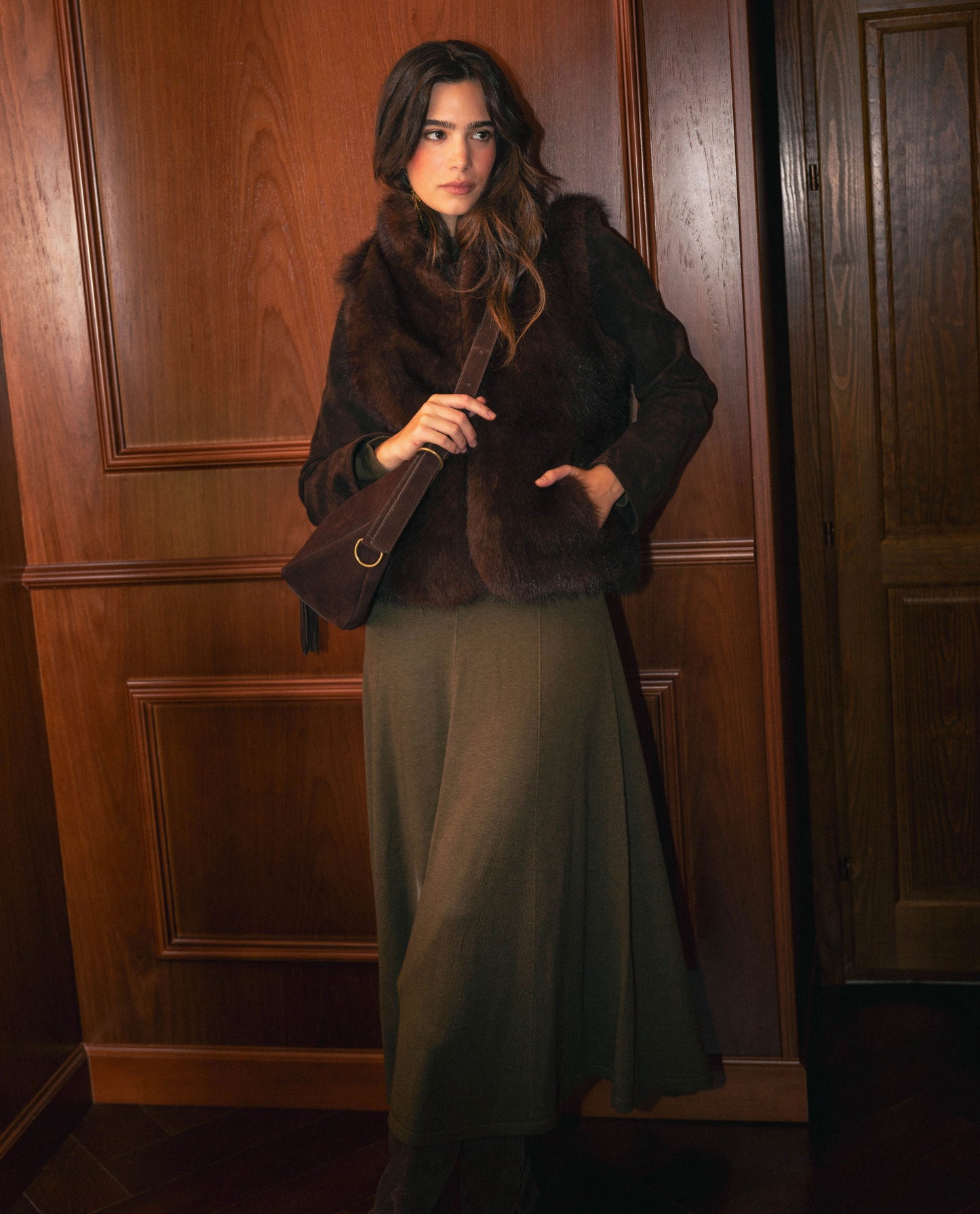 CHALECO ONE WAY · MARRÓN