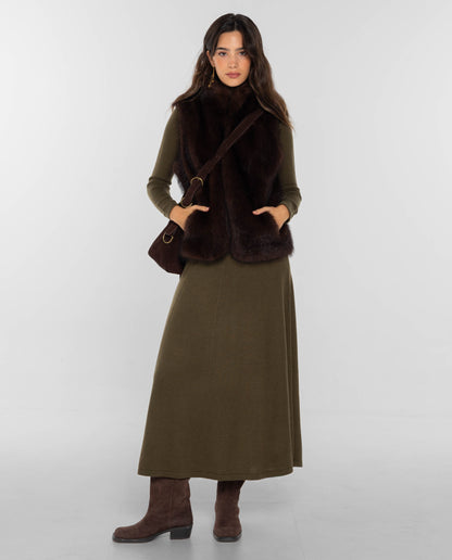 CHALECO ONE WAY · MARRÓN