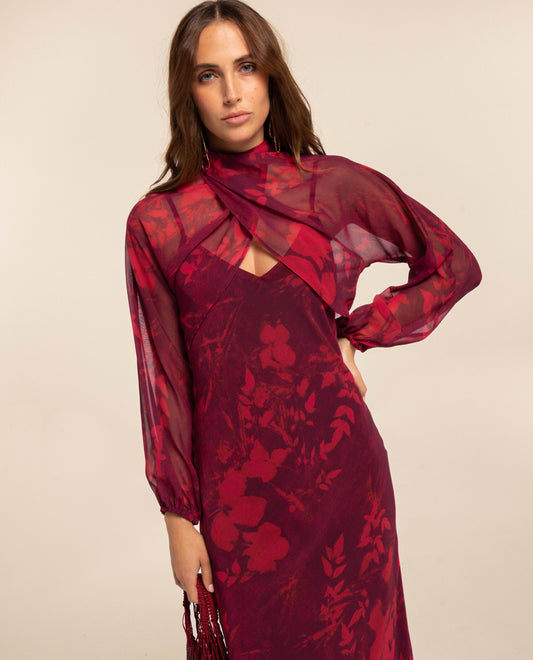 CHAQUETA ADELA · GRANATE