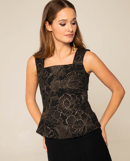 TOP JUST FOR A BIT · NEGRO