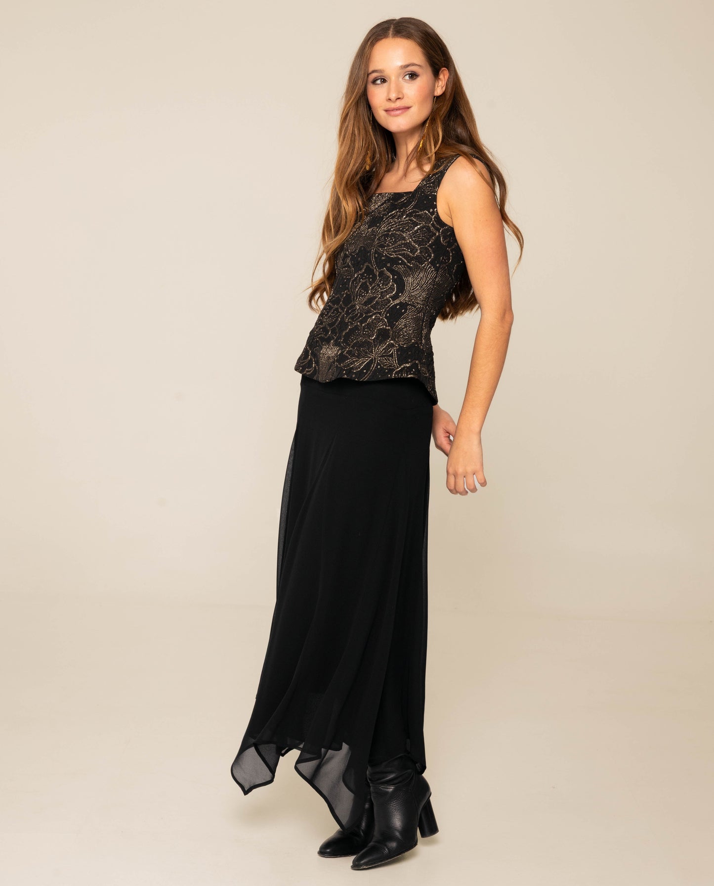 TOP JUST FOR A BIT · NEGRO