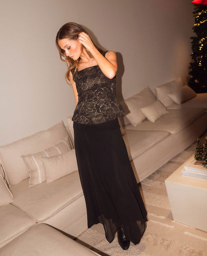 TOP JUST FOR A BIT · NEGRO