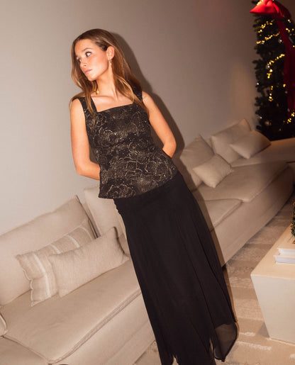 TOP JUST FOR A BIT · NEGRO