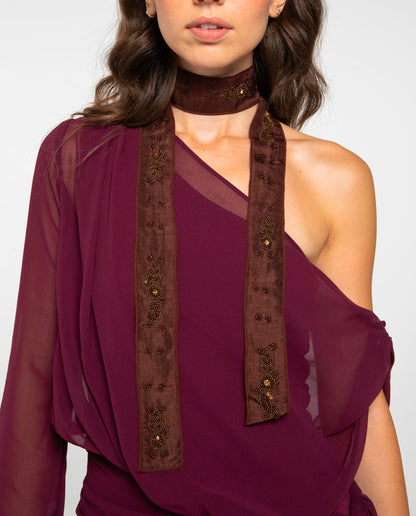 FOULARD NO MATTER WHAT · MARRÓN