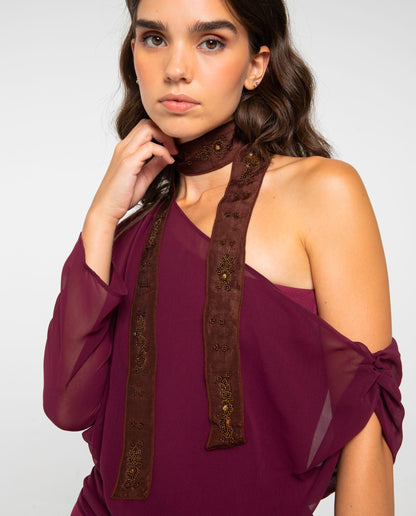 FOULARD NO MATTER WHAT · MARRÓN