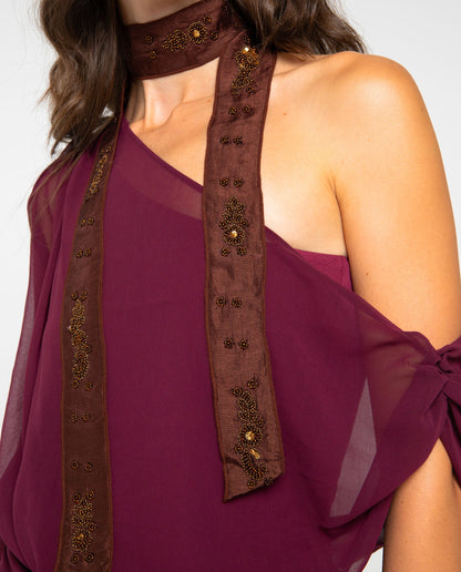 FOULARD NO MATTER WHAT · MARRÓN