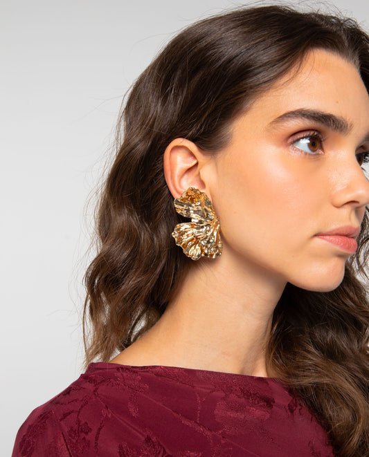 PENDIENTES NERIUM · DORADO