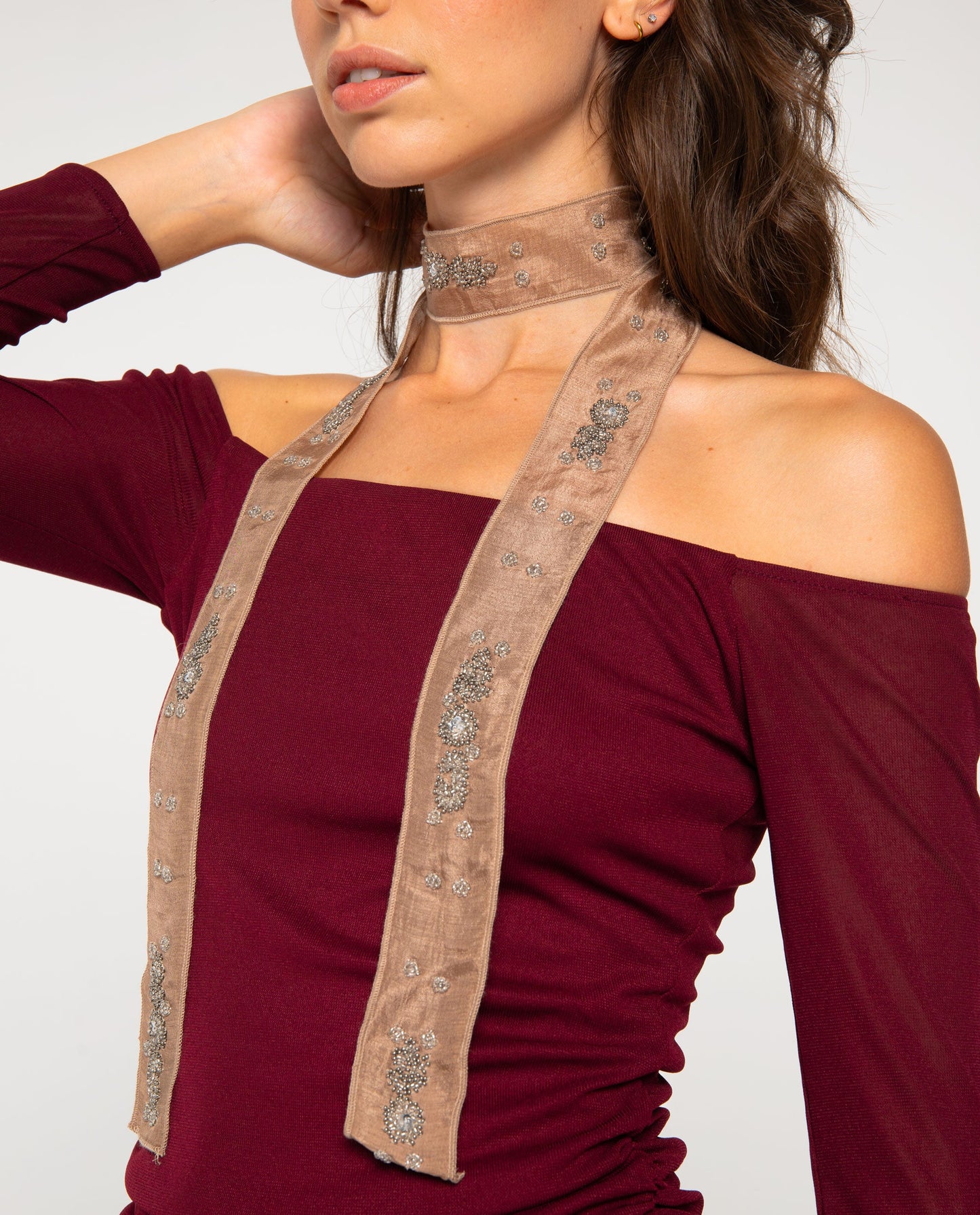 FOULARD NO MATTER WHAT · TAUPE