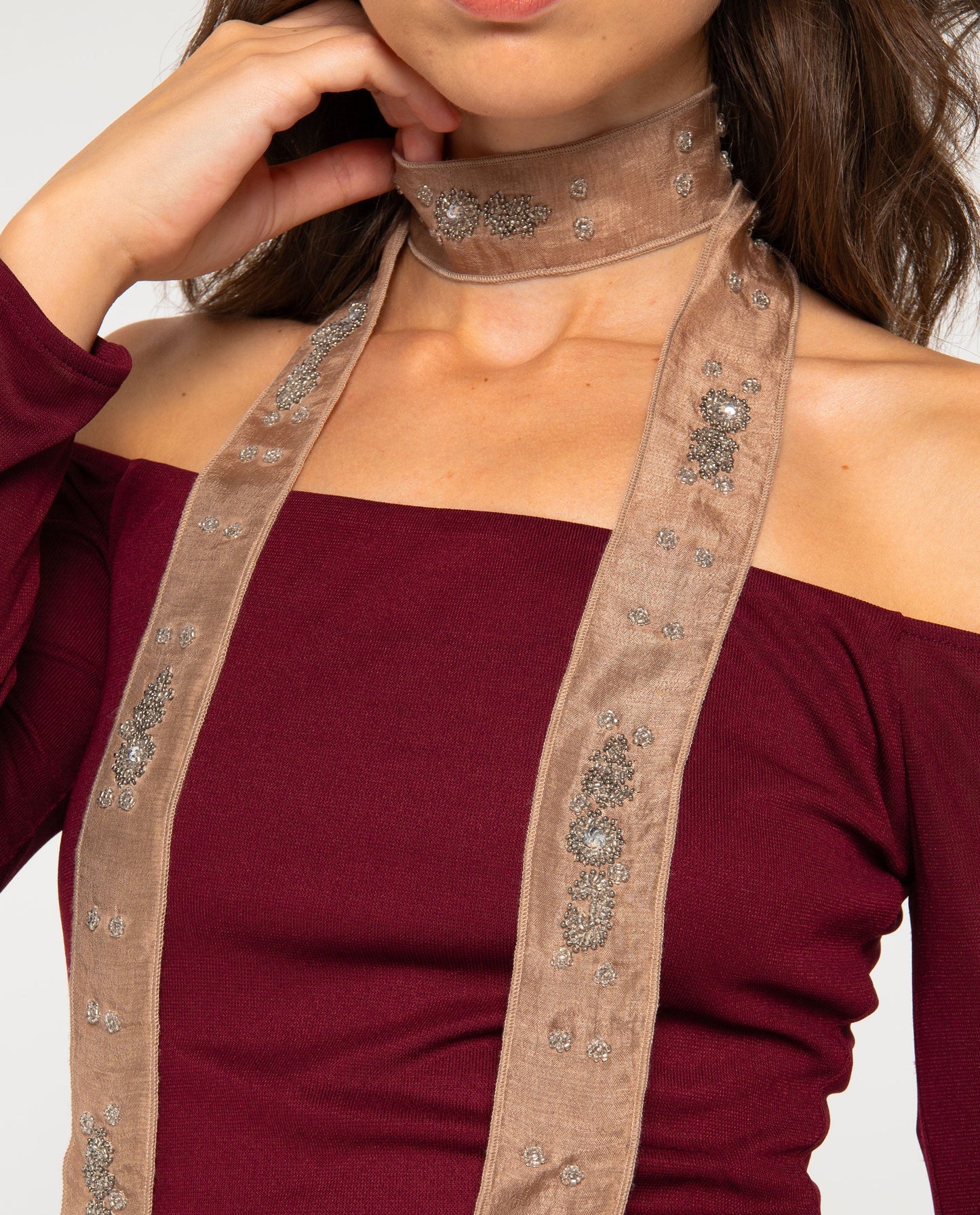 FOULARD NO MATTER WHAT · TAUPE