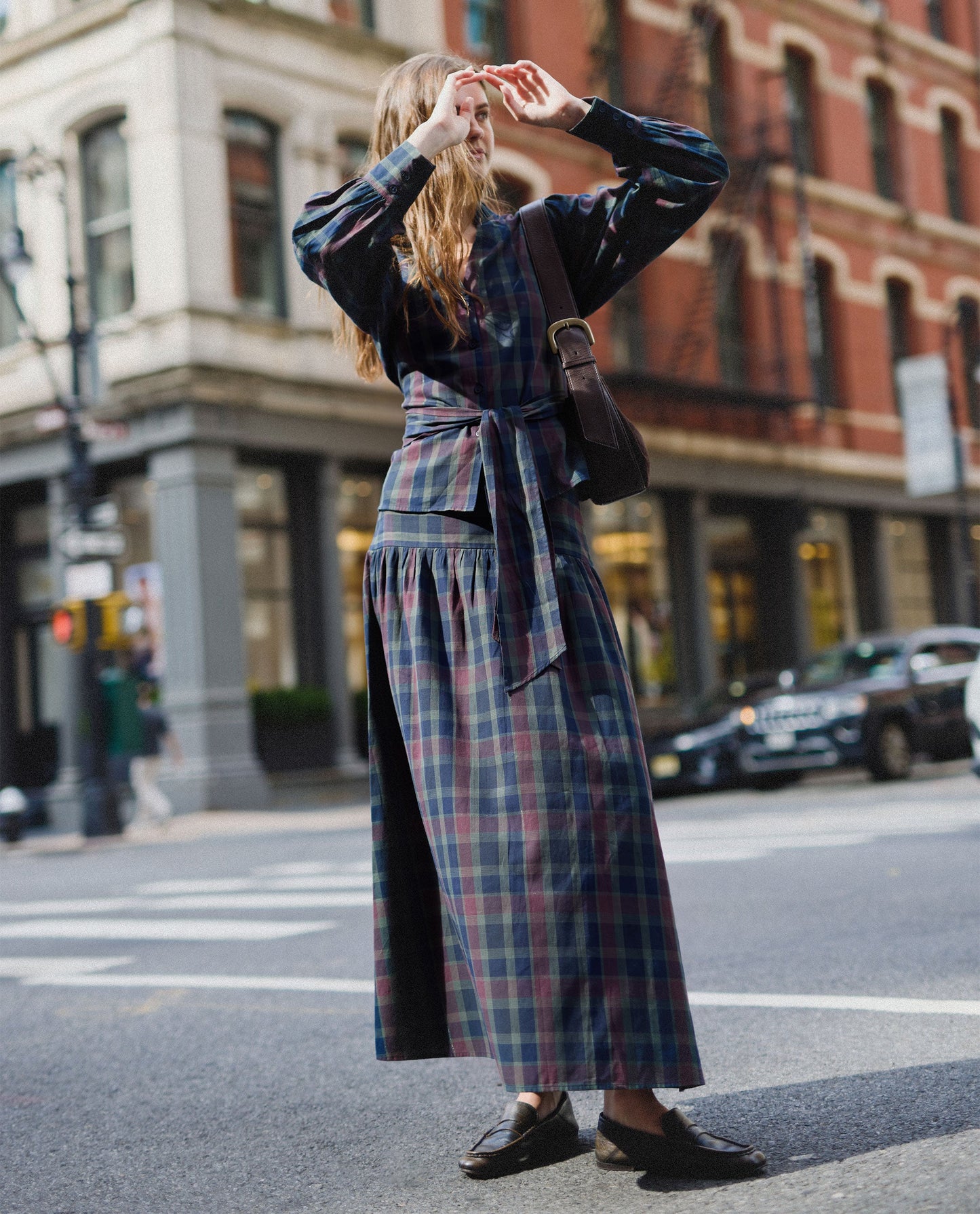 FALDA TALK LATER · CUADROS TARTÁN