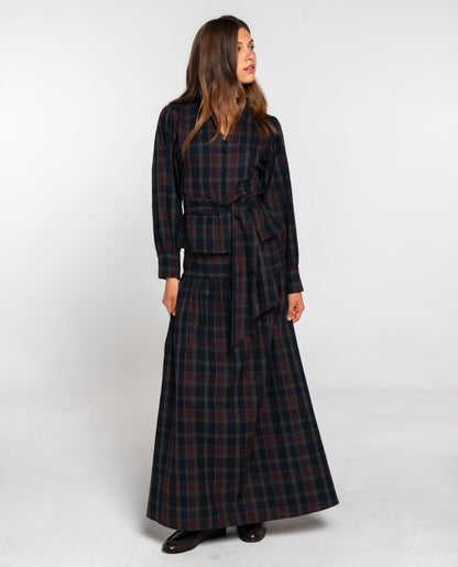 FALDA TALK LATER · CUADROS TARTÁN