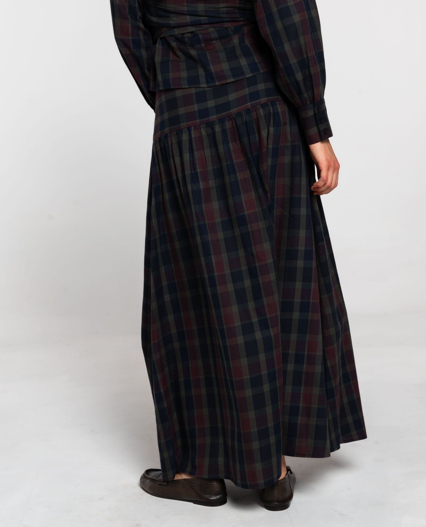 FALDA TALK LATER · CUADROS TARTÁN