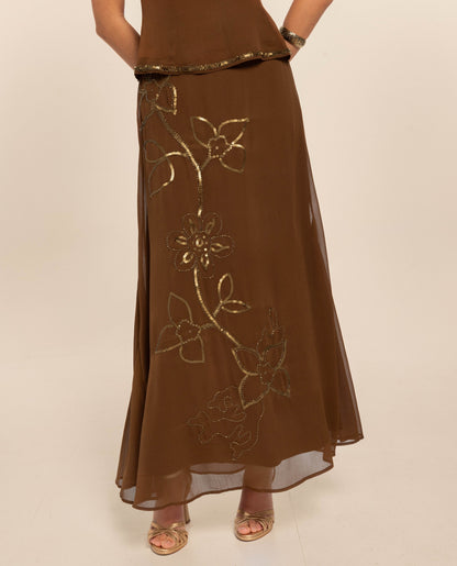 FALDA AMANDA · MARRÓN