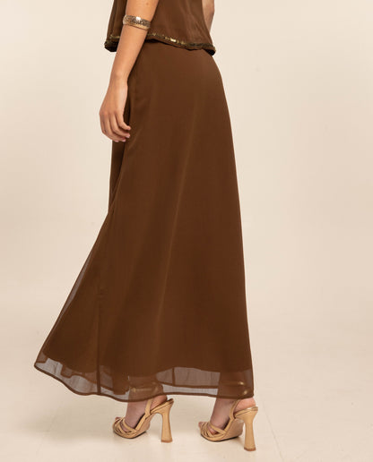 FALDA AMANDA · MARRÓN