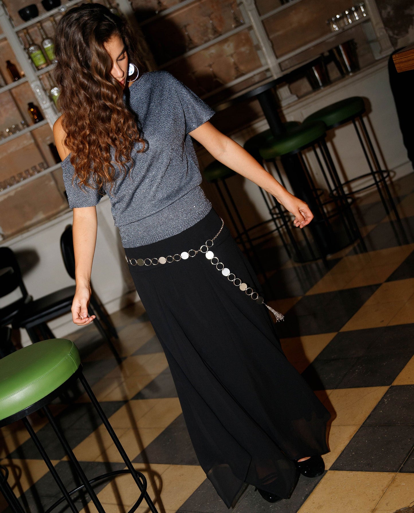 FALDA ONE LAST TIME · NEGRO