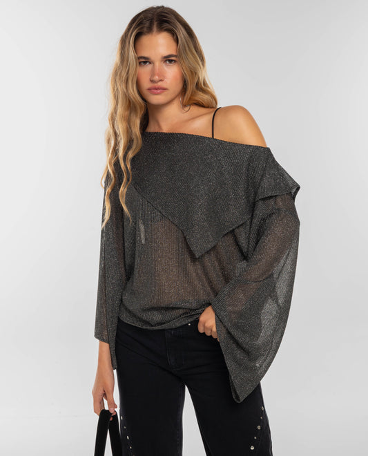 BLUSA CALL ME · GRIS